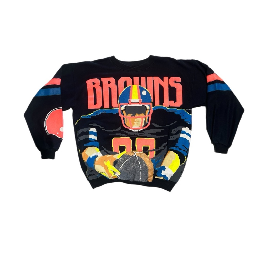 Vintage 1989 Caribe Sportswear NFL Cleveland Browns Sweatshirt